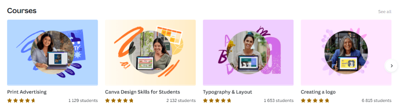Courses. All of them are free