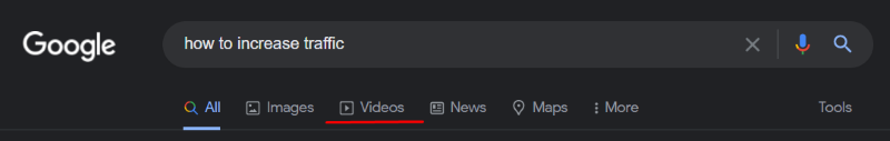 Use images and video - search bar