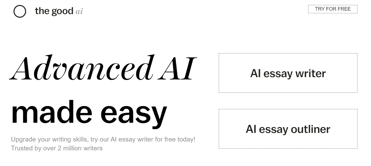 The Good AI