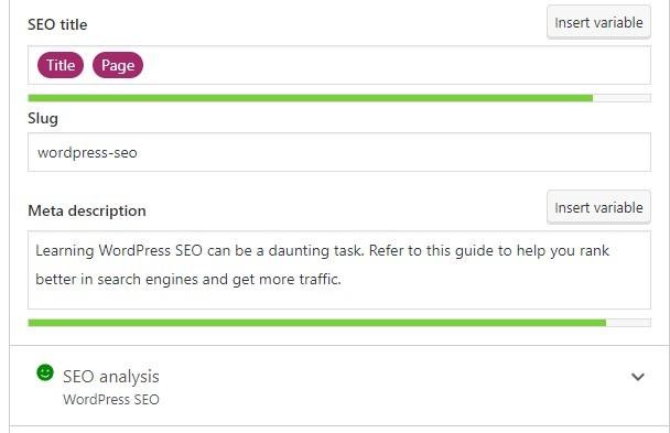 Install an SEO plugin