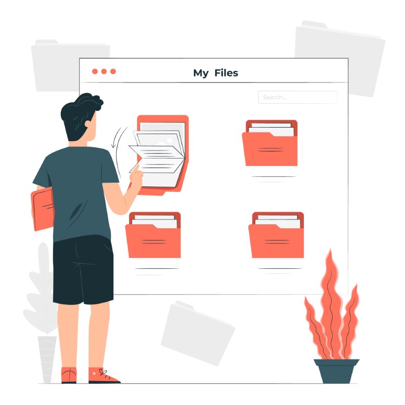 Organize contacts into lists and folders