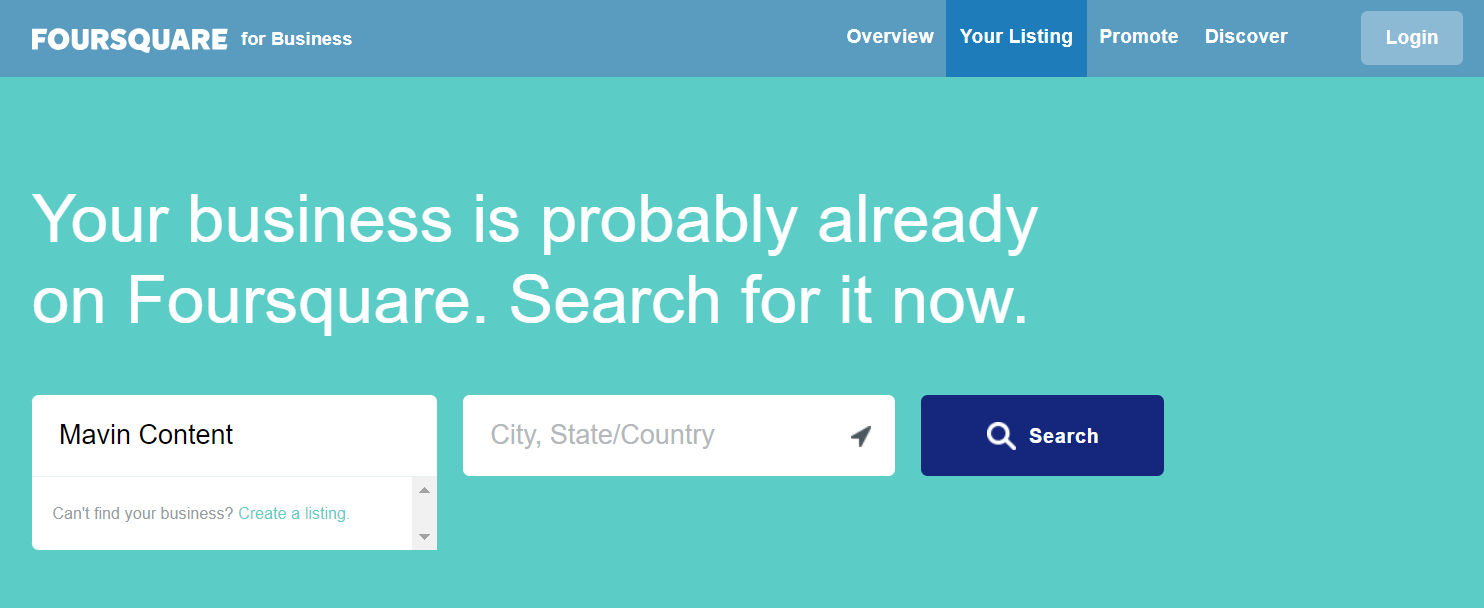 Foursquare for Business