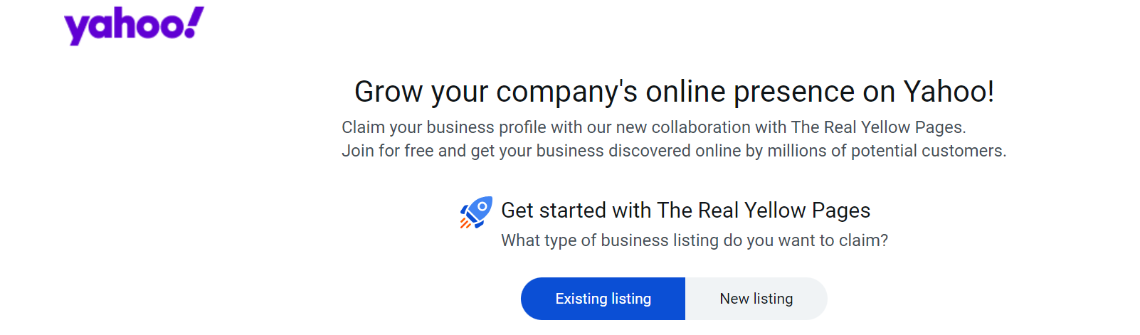 Yahoo Local Business Listings