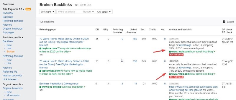 Broken Link Building