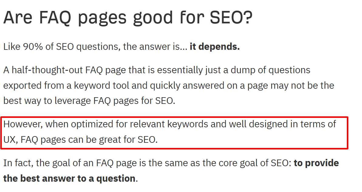 Generating FAQs