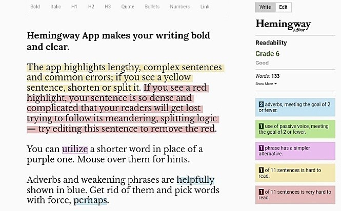 Hemmingway Editor