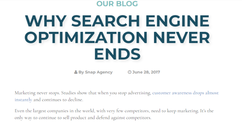 Why SEO Never Ends