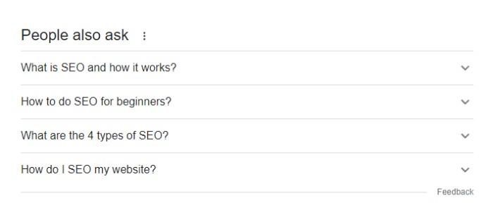 People Also Ask