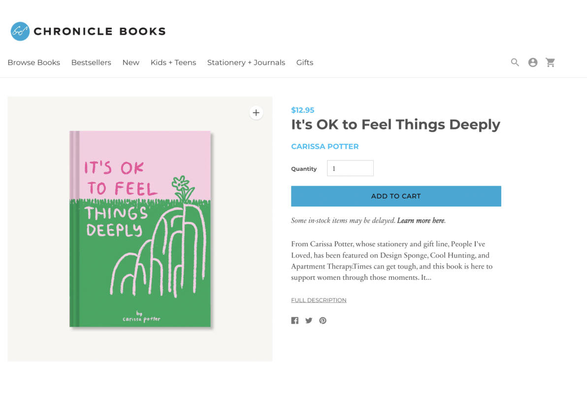 Chronicle Books - product example