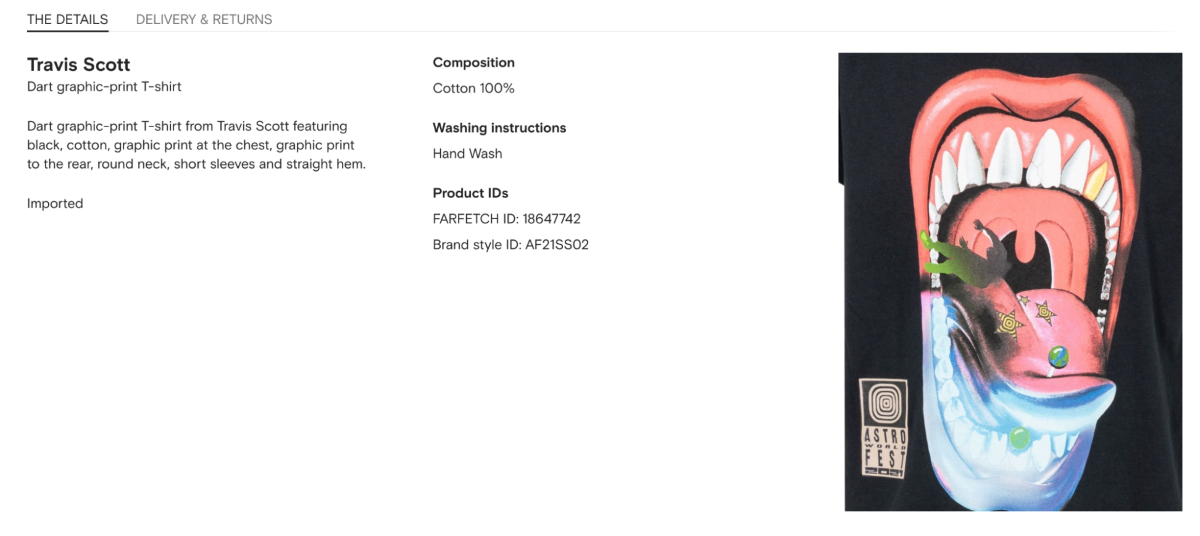 Farfetch - details