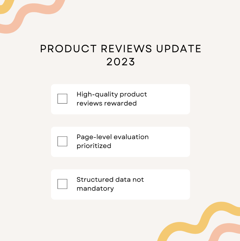 Product Reviews Update 2023