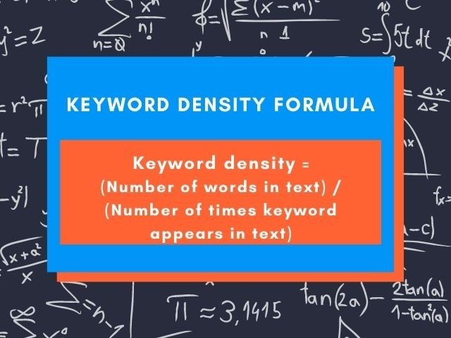 The keyword density formula