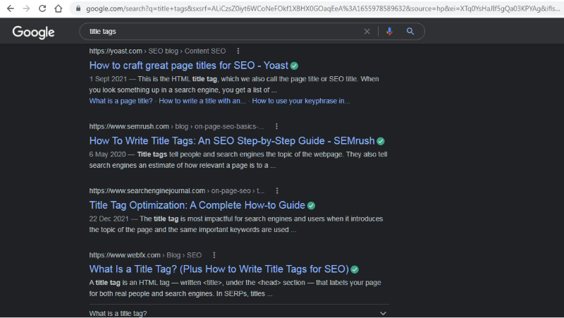 Title Tags