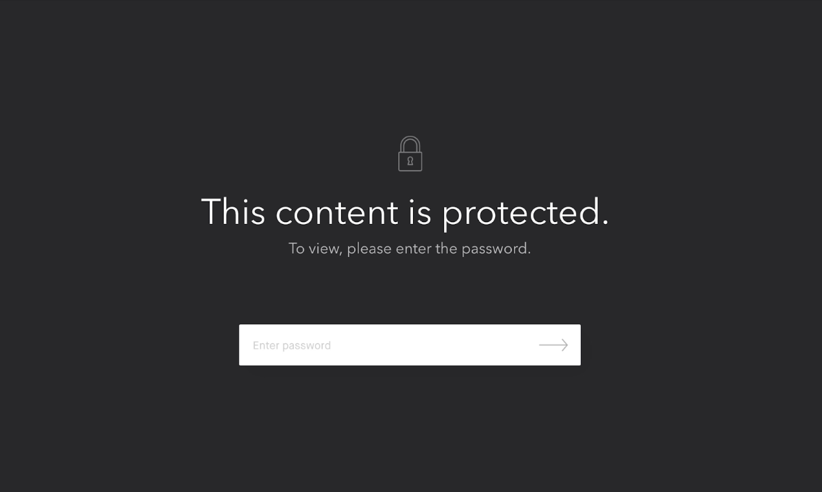 Password protection