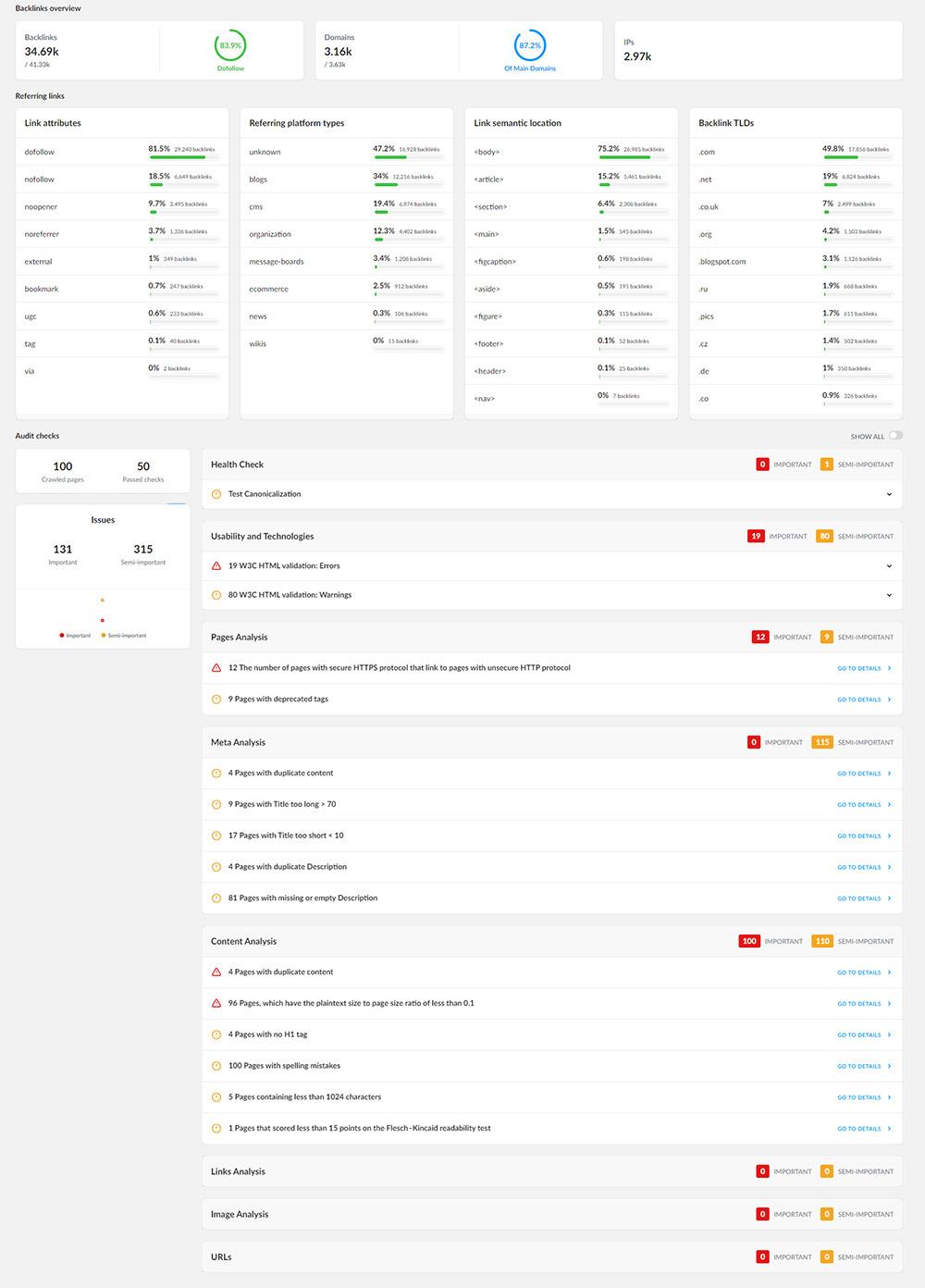 website audit