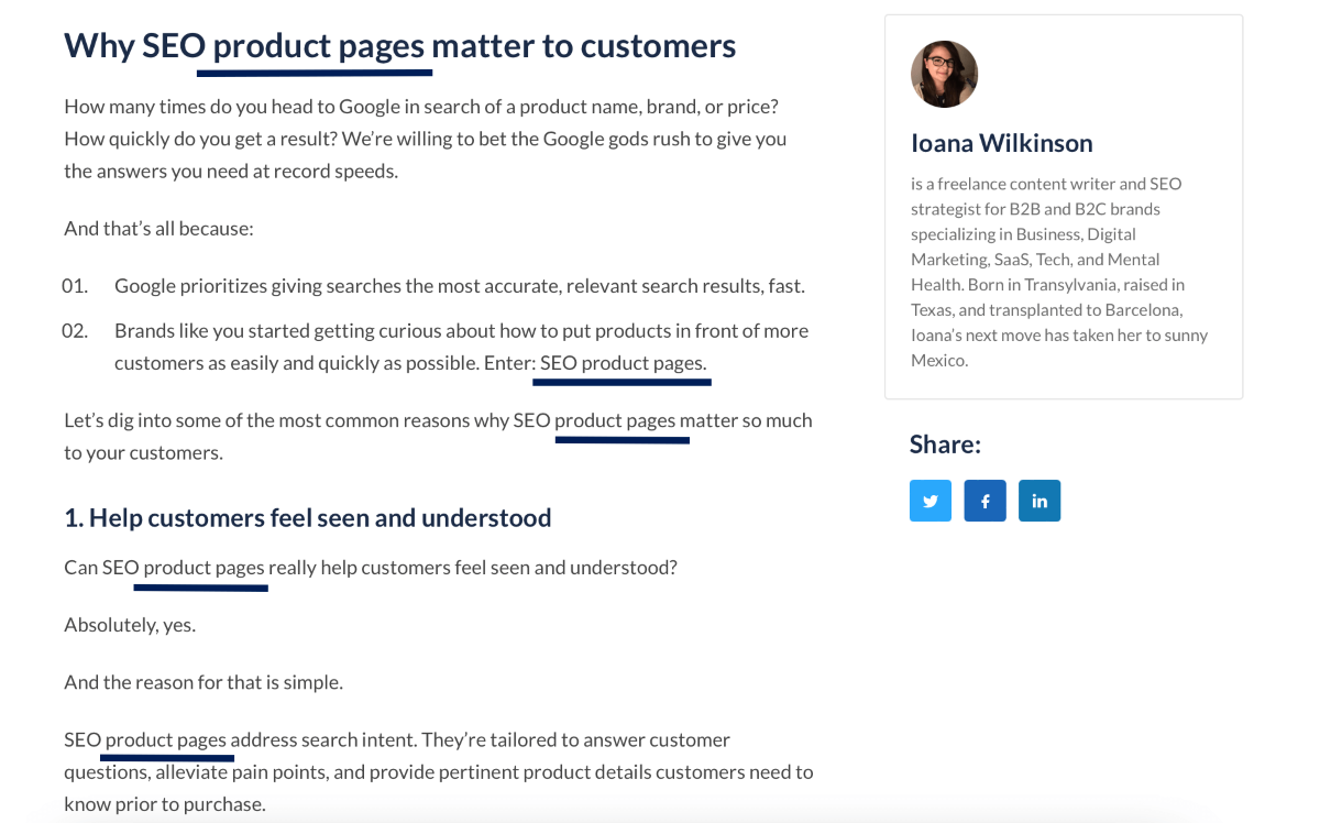 Optimize on-page SEO
