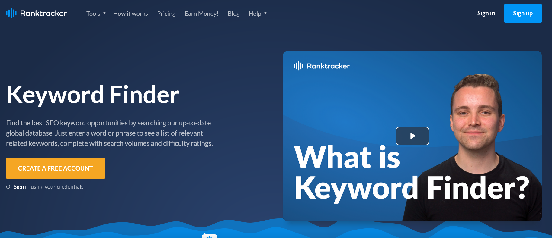 Ranktracker Keyword Finder