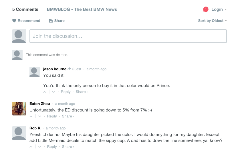 Blog comments