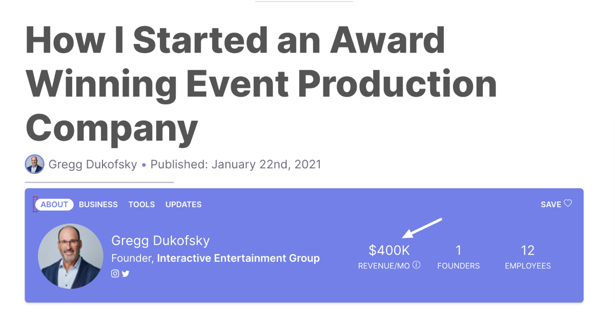 Event Planning Business
