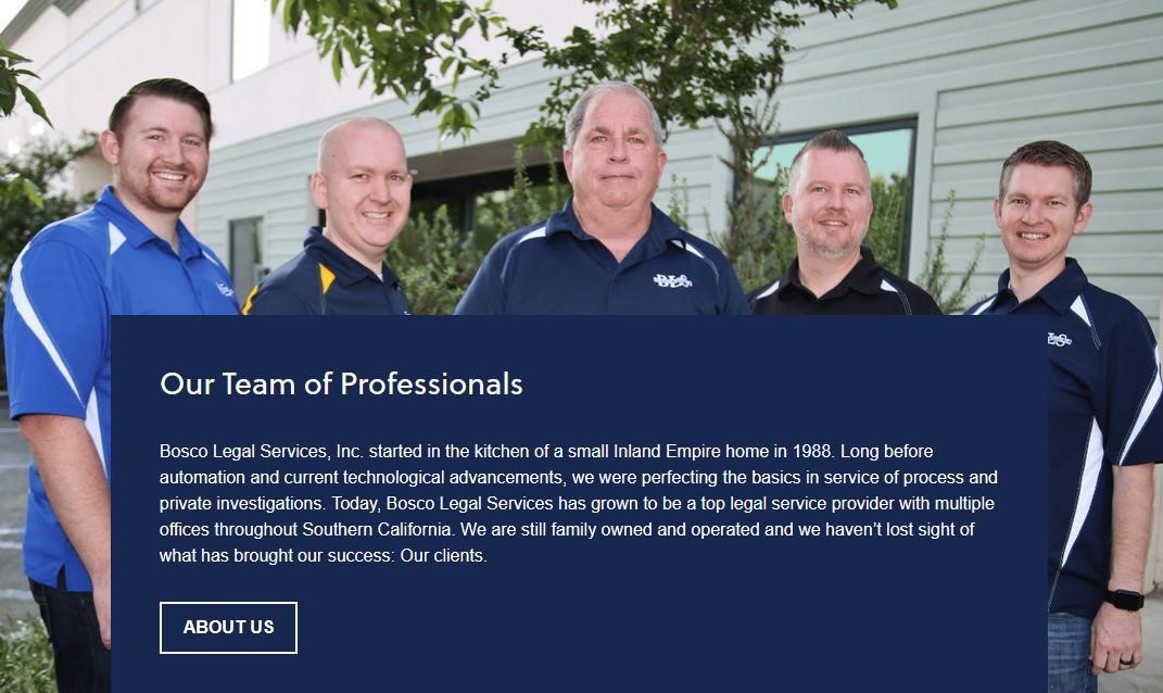 Bosco about us page