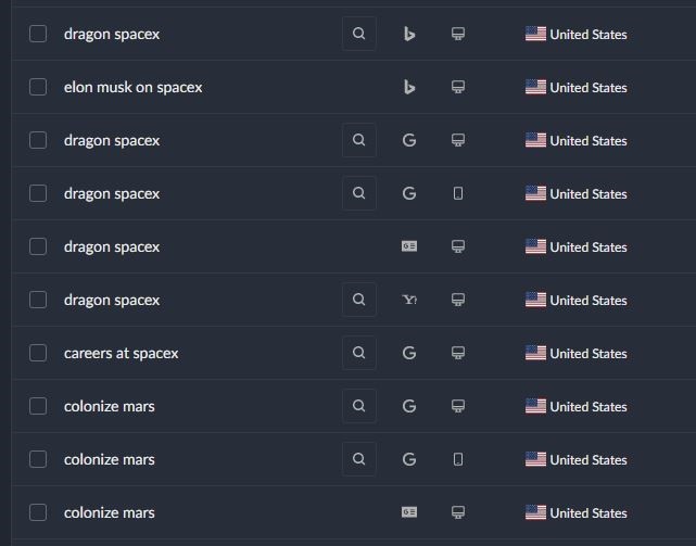Track data for multiple devices