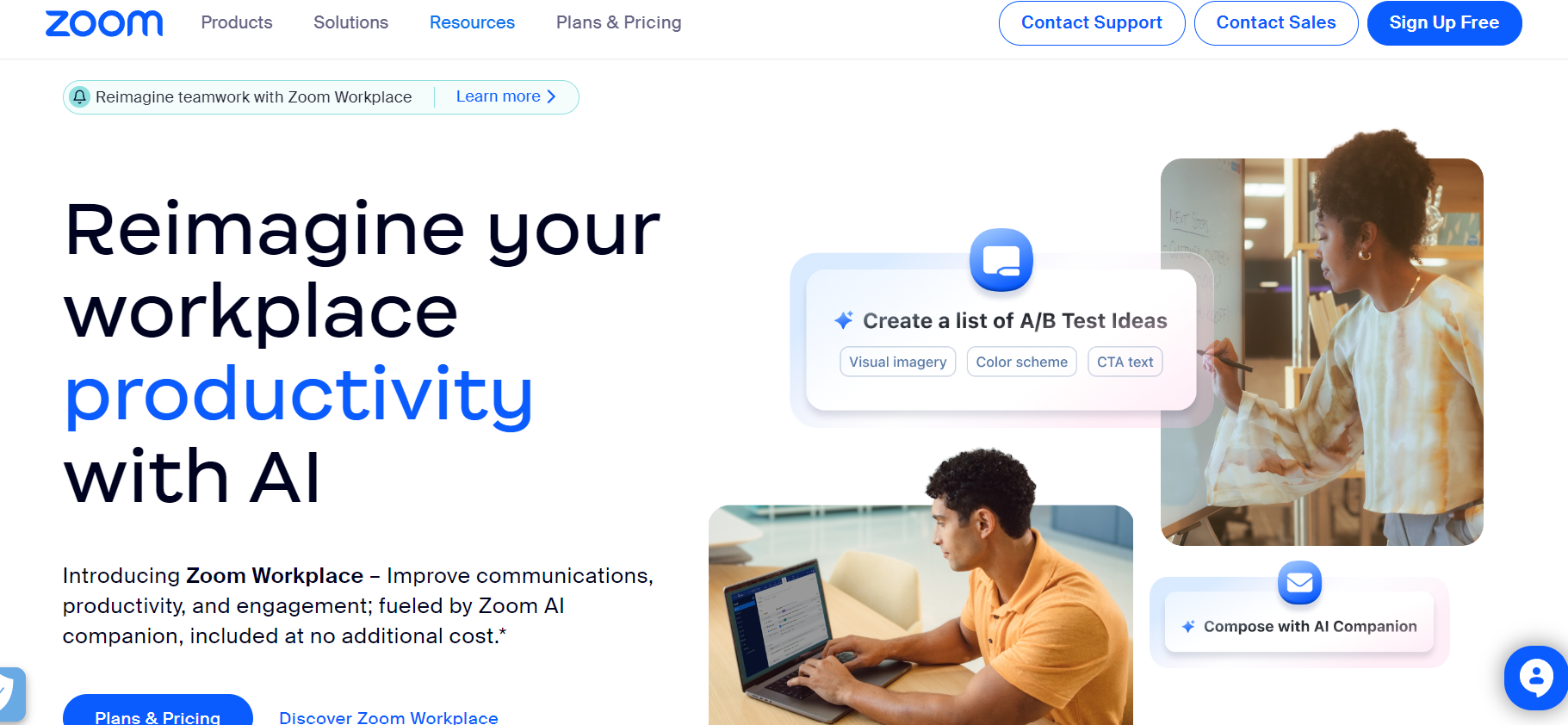 Zoom Landing Page