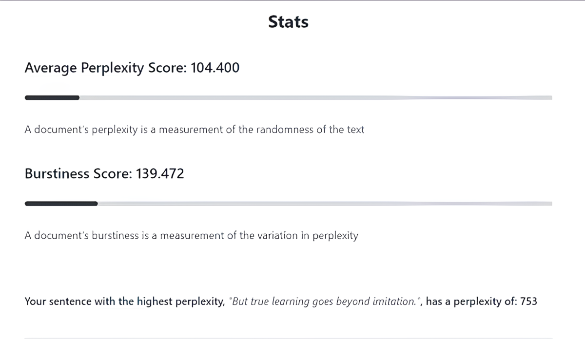 This is the result of the passage I wrote