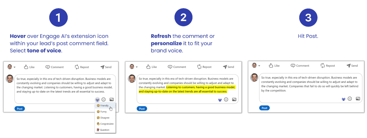 Comment Creation For LinkedIn