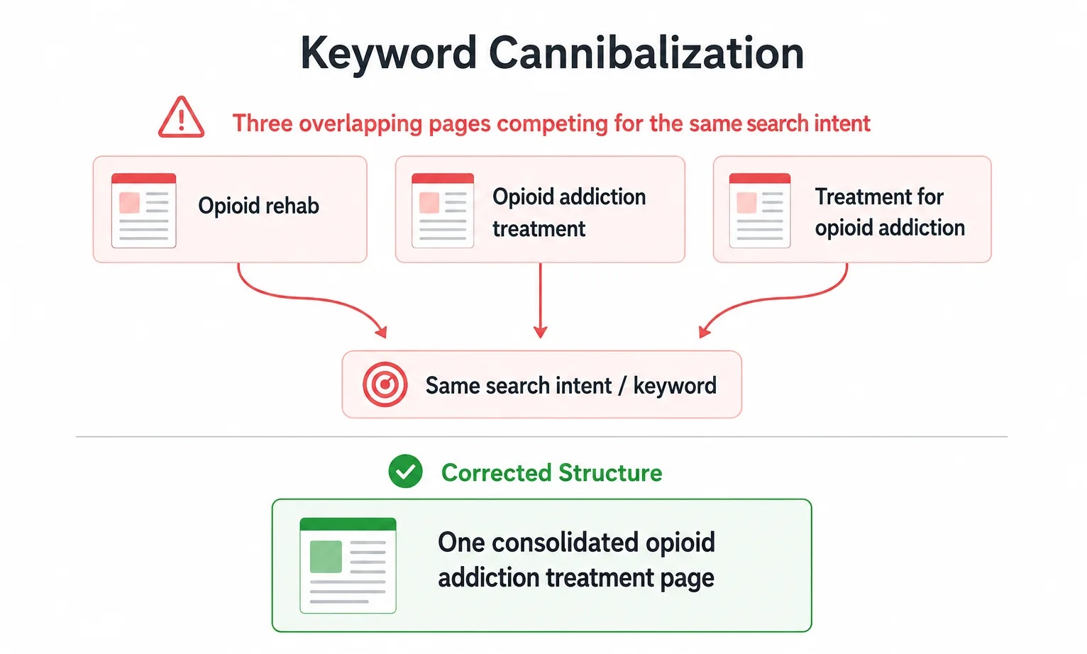 Keyword cannibalization