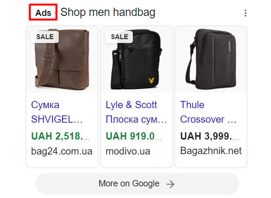 Google Shopping ads