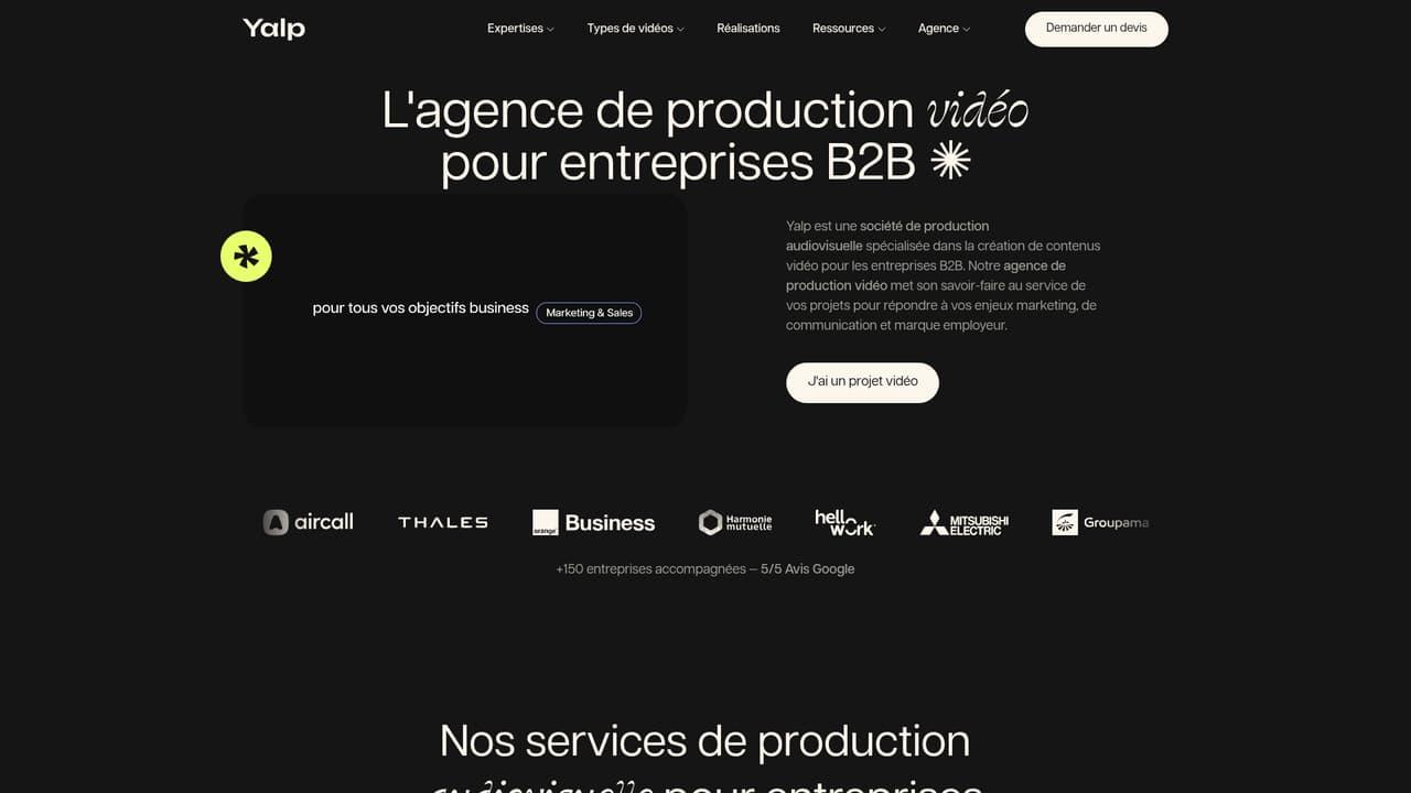 Best B2B video agencies