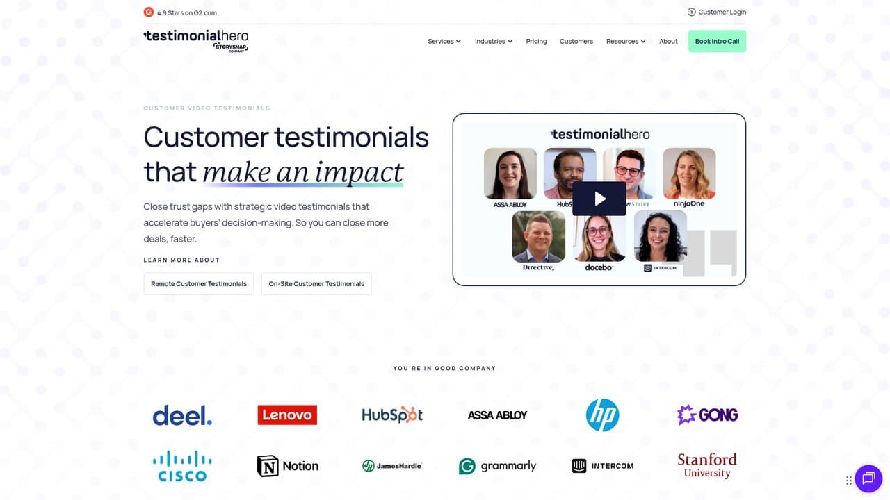 Testimonial Hero