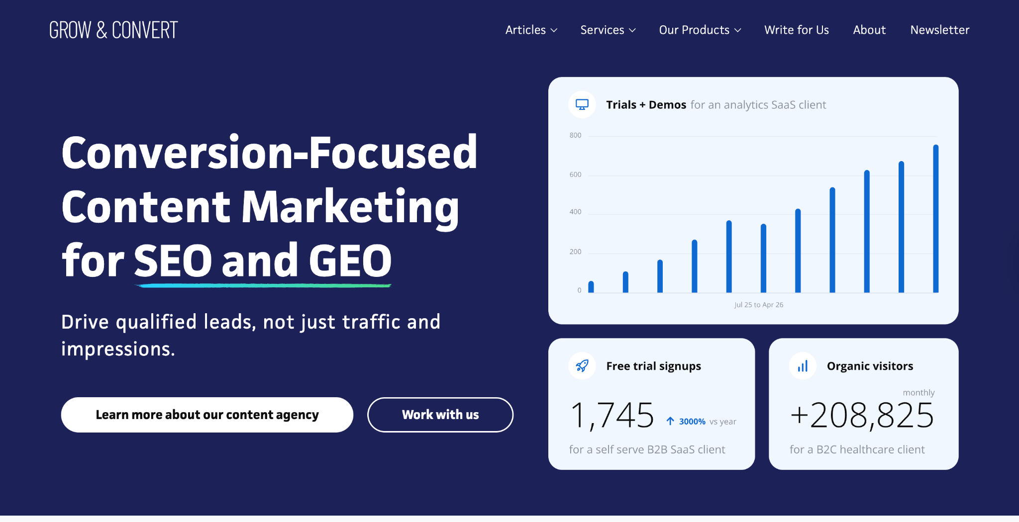 Grow and Convert
