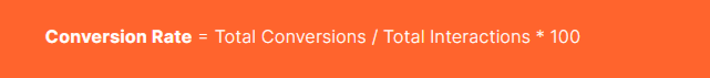 Conversion rates