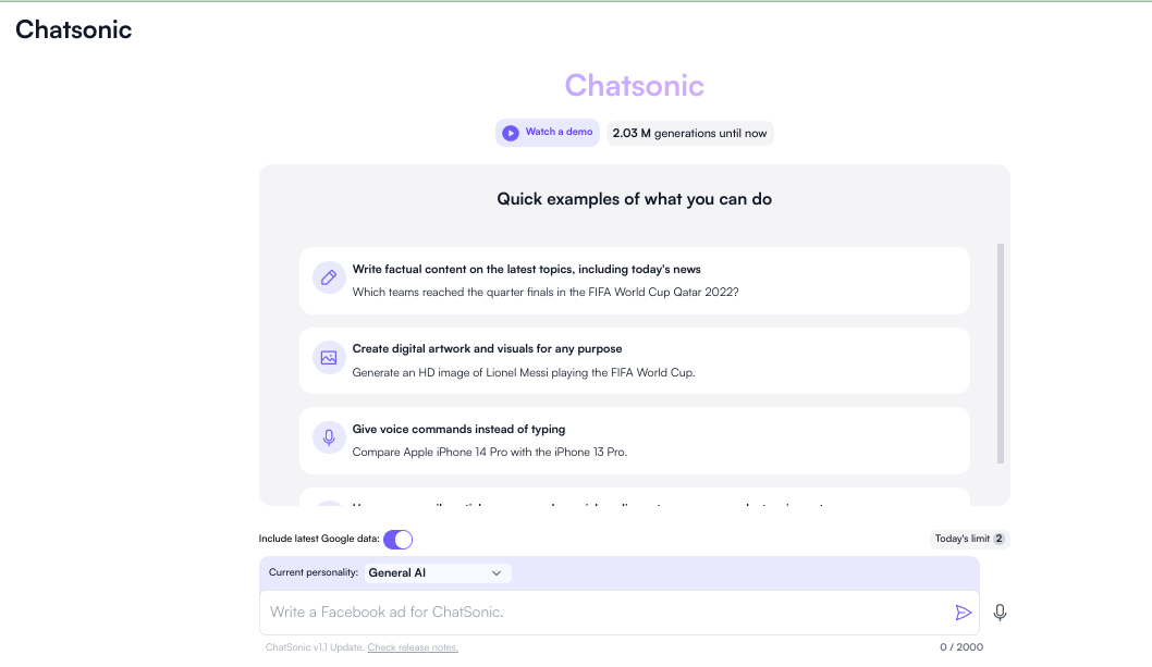 Chatsonic