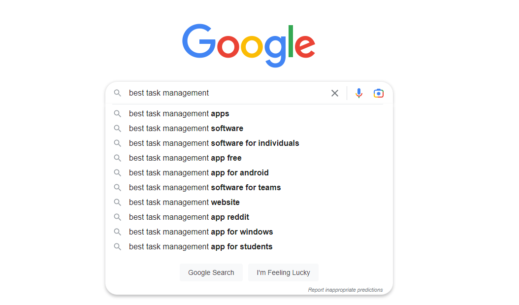 Google’s autocomplete