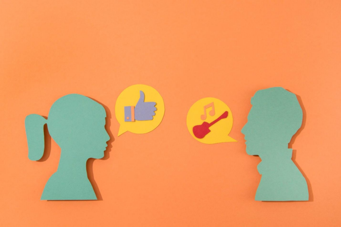 people talking