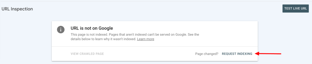 URL Inspection