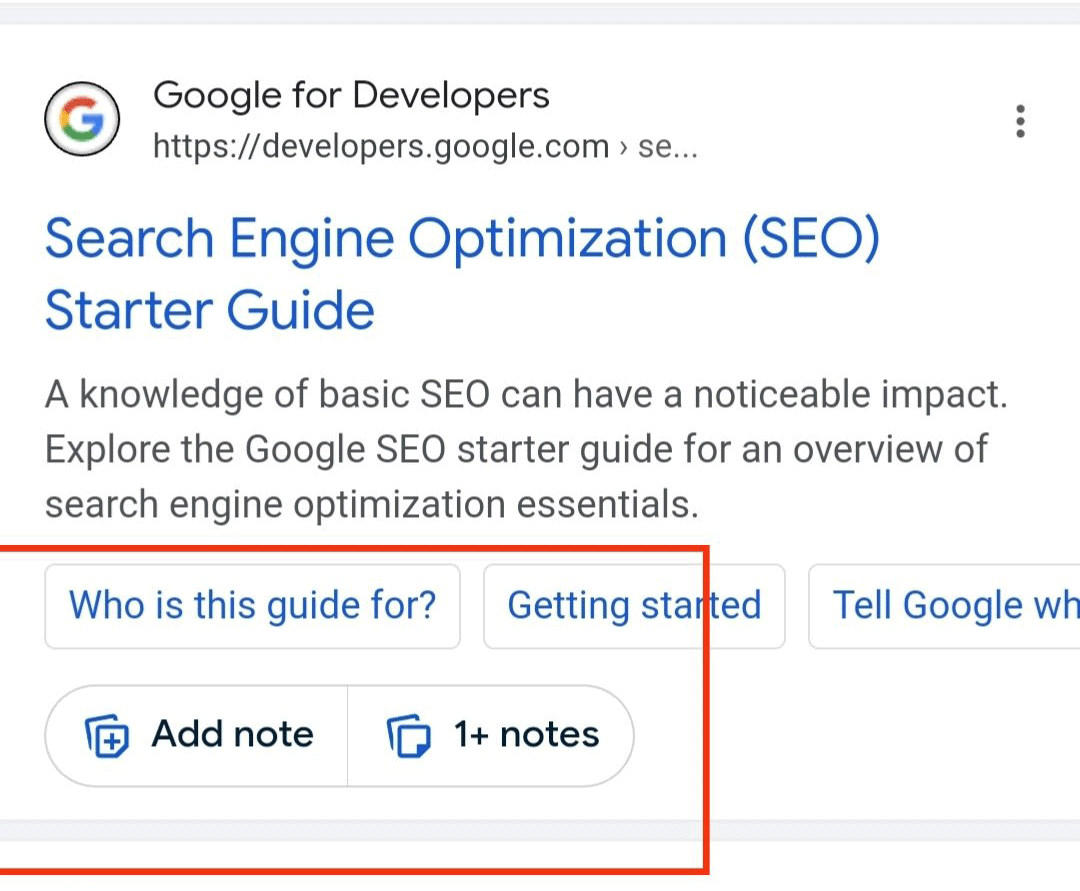 Search Notes