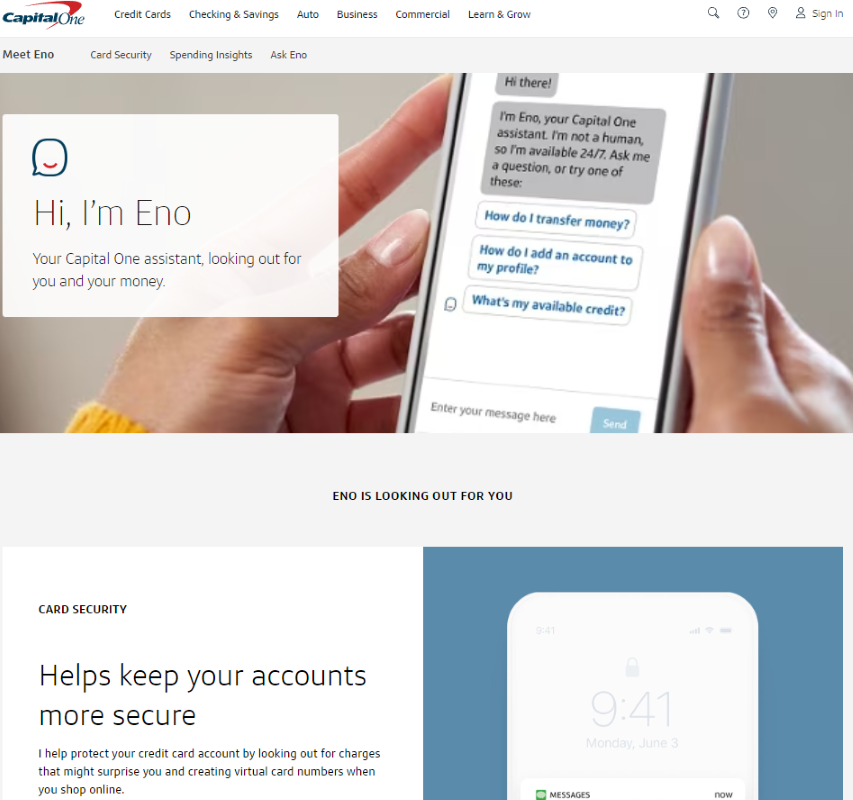 Capital One’s Eno