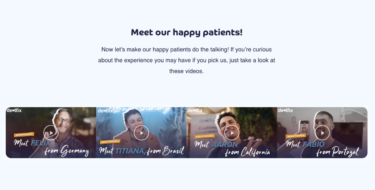 example of video customer reviews
