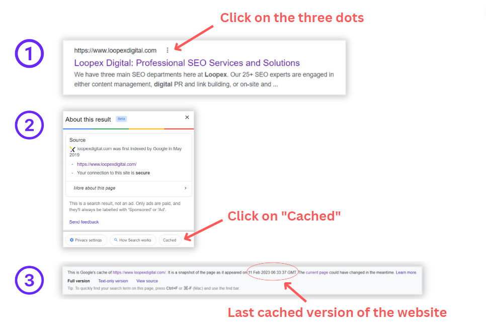 How to View the Cached Version of a Website on Google
