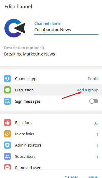 How to create a community or Telegram Channel