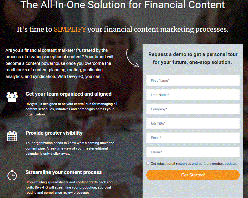 Here is a great landing page example to inspire you