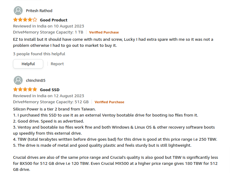 amazon reviews