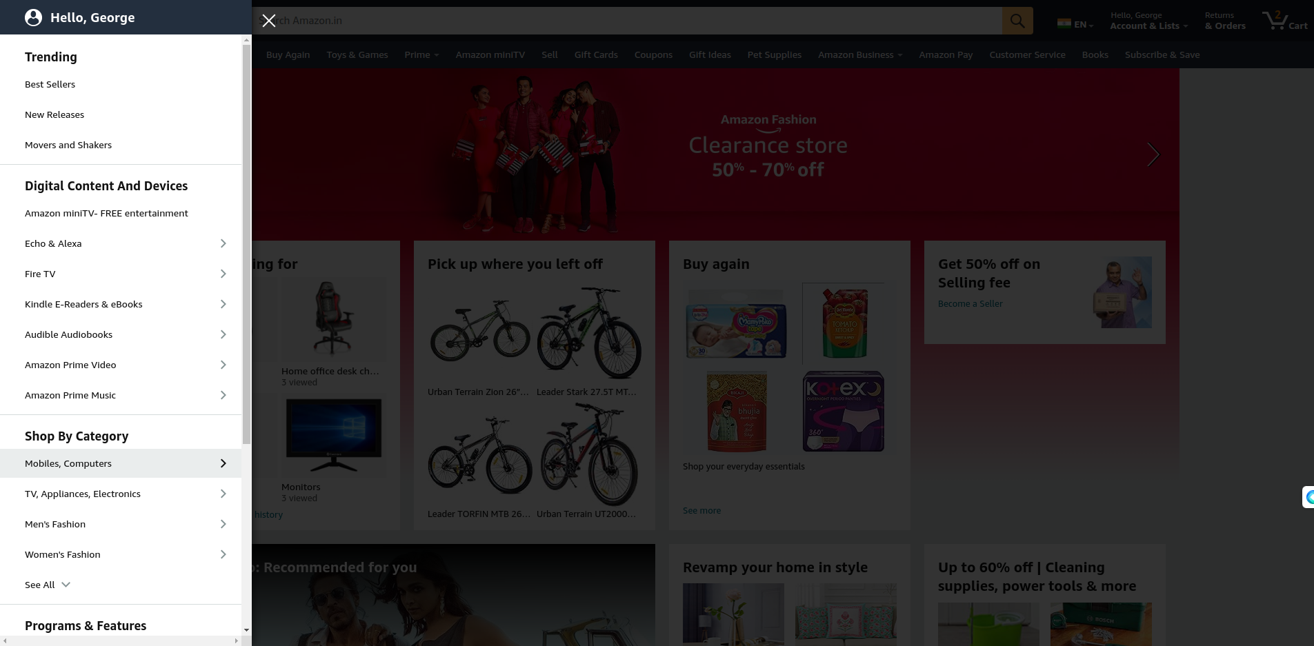 Product categories