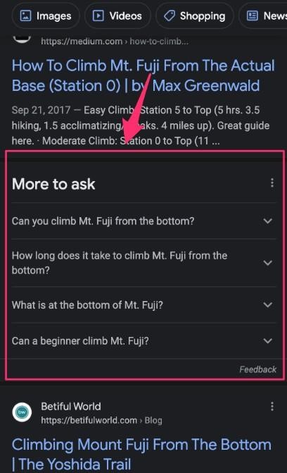 More to ask