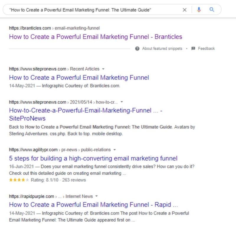 Content syndication