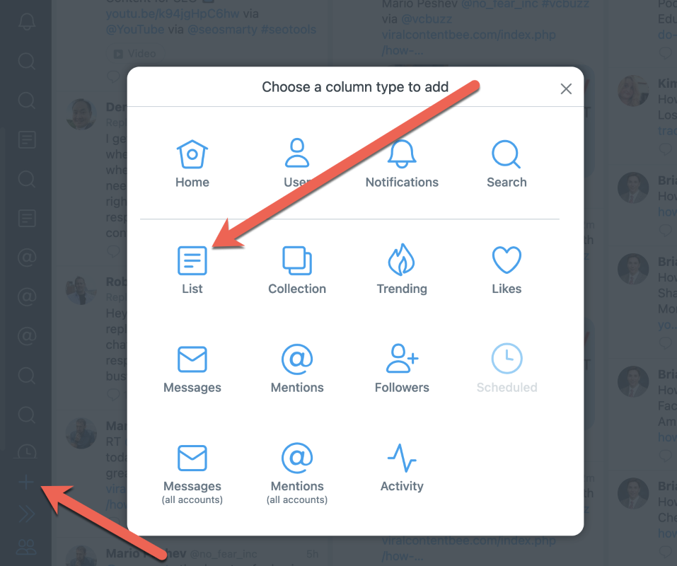Create a separate Twitter list to interact on a regular basis