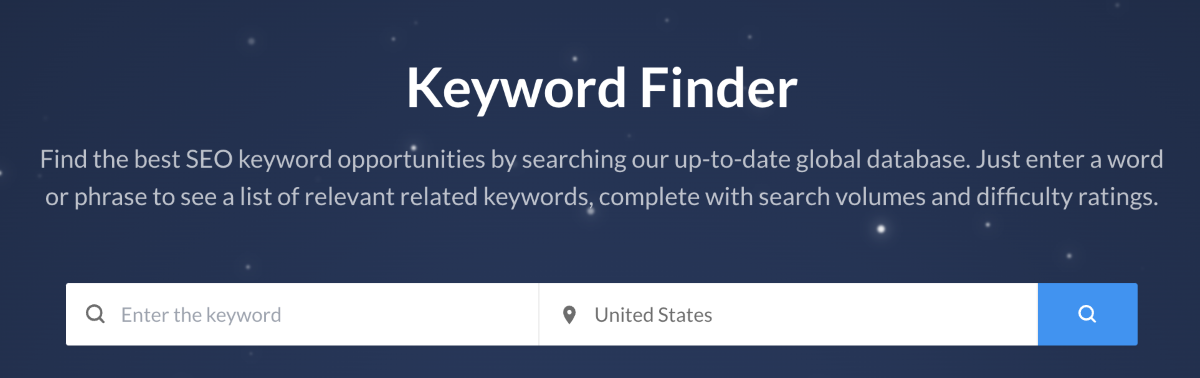 Focus on keywords